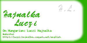 hajnalka luczi business card